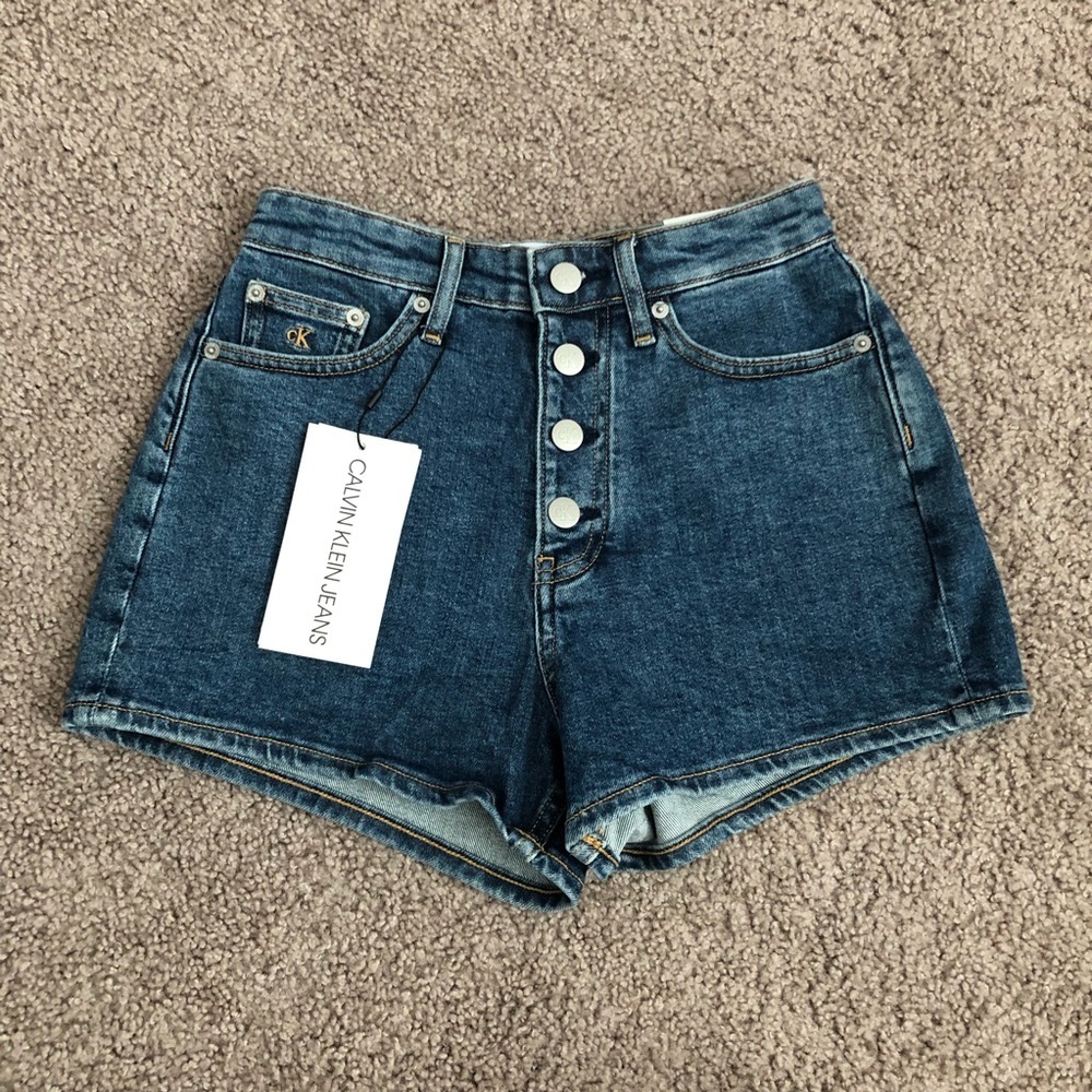 Calvin Klein Jeans High Rise Shorts Womens W26